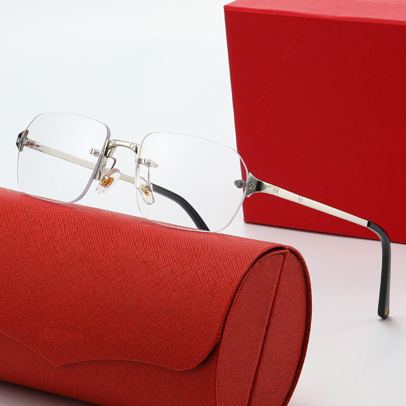 Damen elegante modische Sonnenbrille mit hochwertigem Metallrahmen Brehn