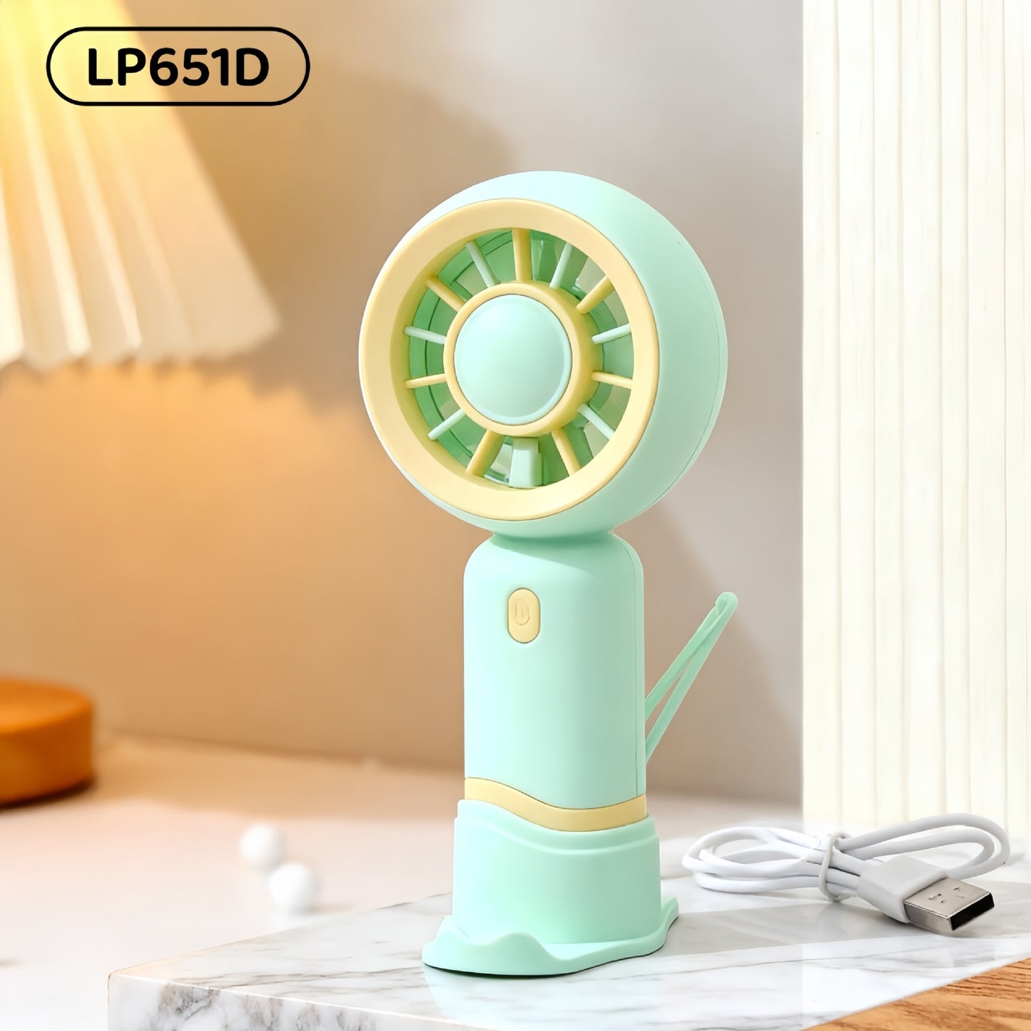 Damen Tragbarer USB Handventilator mit ergonomischem Griff Brehn