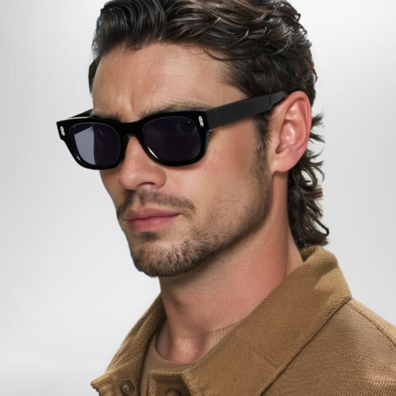 Damen modische Sonnenbrille im quadratischen Design Brehn