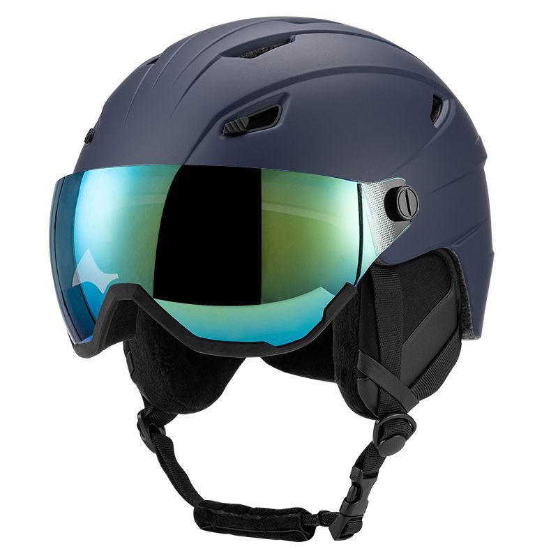 Hochleistungs-Skihelm mit integriertem Visier Brehn