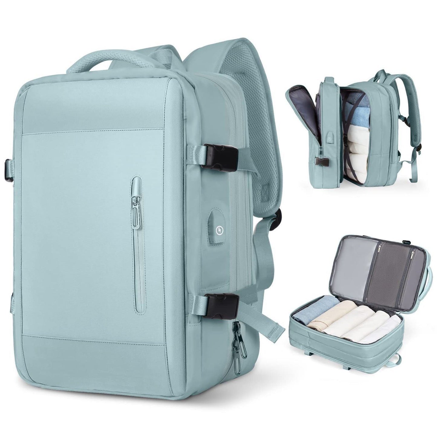 Multifunktionaler Laptop-Rucksack Mit Usb-Ladeanschluss Und Wasserabweisendem Material Brehn