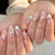 Elegantes florales Press-On-Nagelkunst-Set Brehn