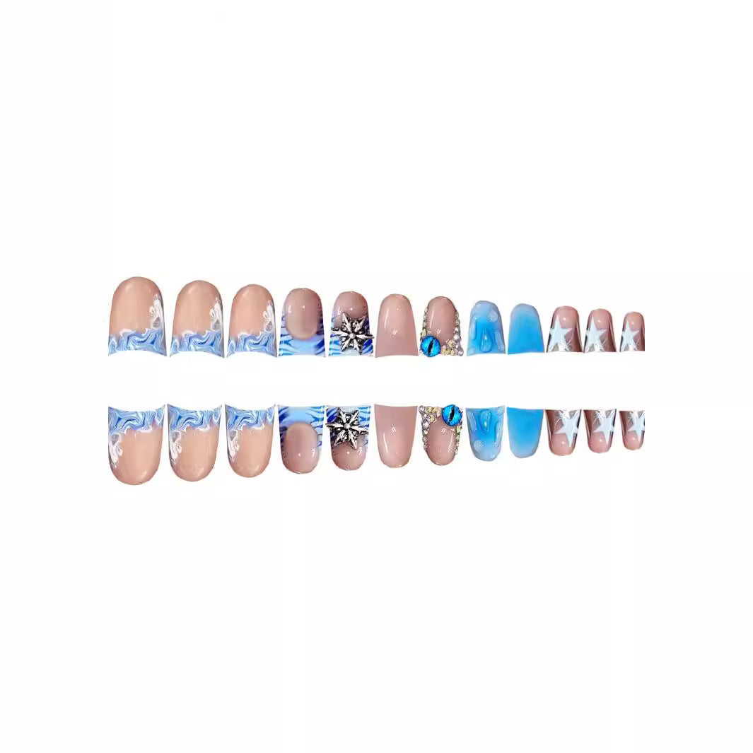 Künstlerisches Gel-Nagelkunst-Design Brehn