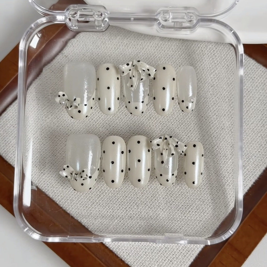 Polka Dot Themen Press-On Nagel Set