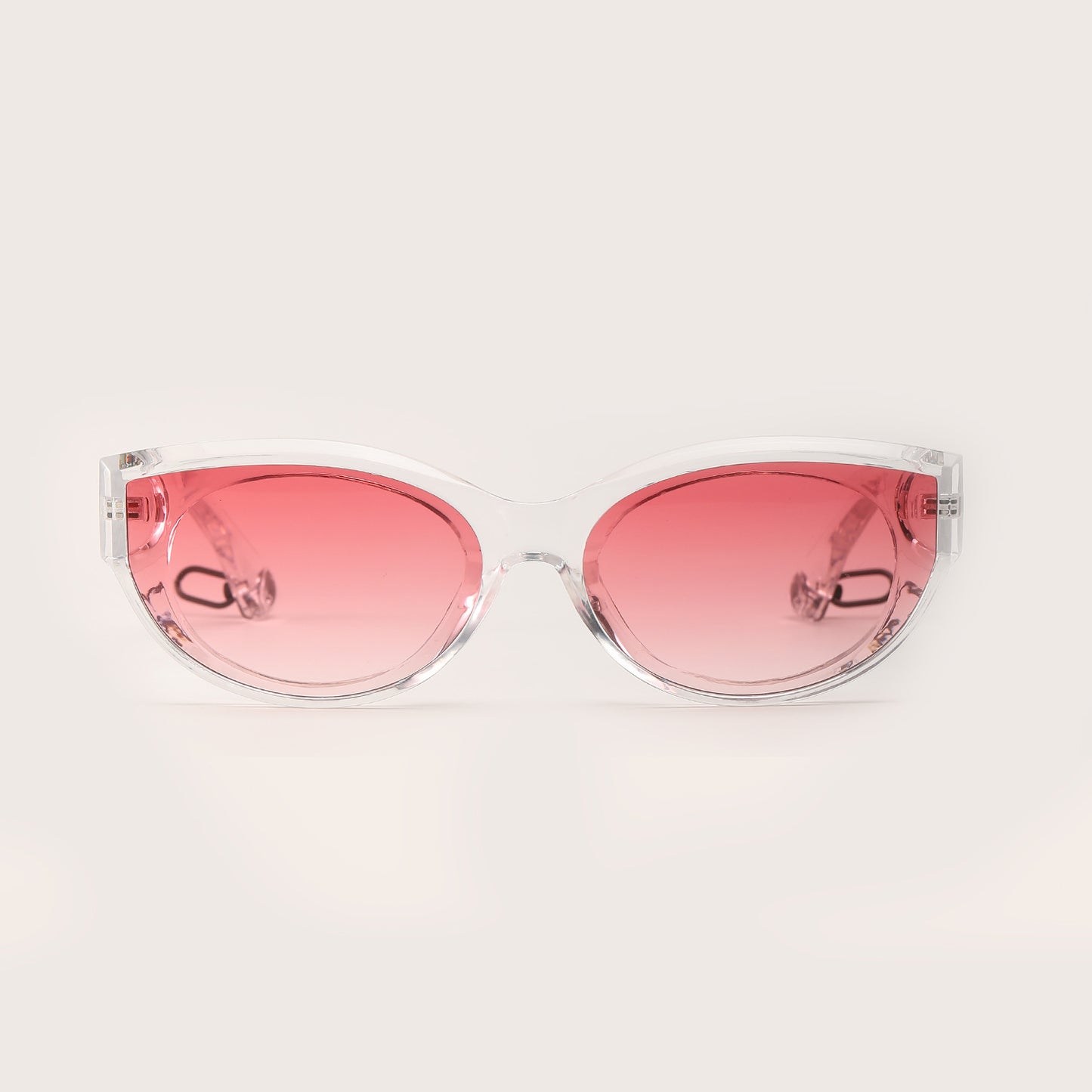 Damen modische Sonnenbrille mit transparentem Rahmen und UV-Schutz Brehn