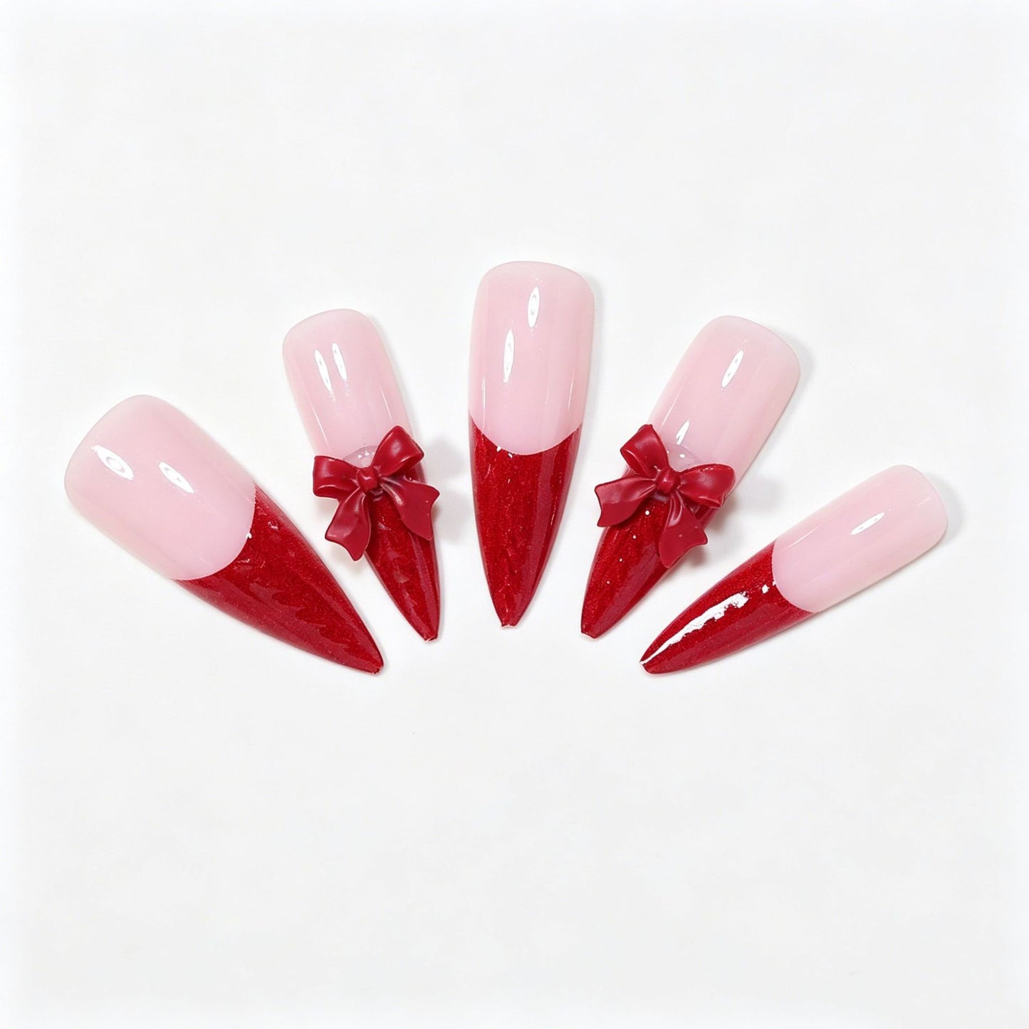 Künstlerische Stiletto Press-On Nagelspitzen Brehn