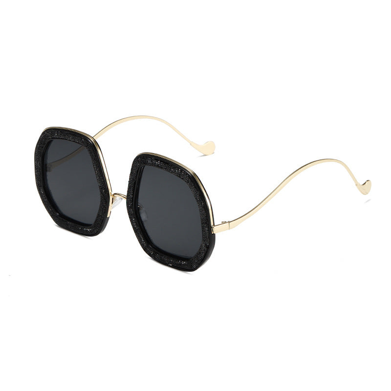 Damen geometrische Sonnenbrille mit luxuriösem Rahmen Brehn