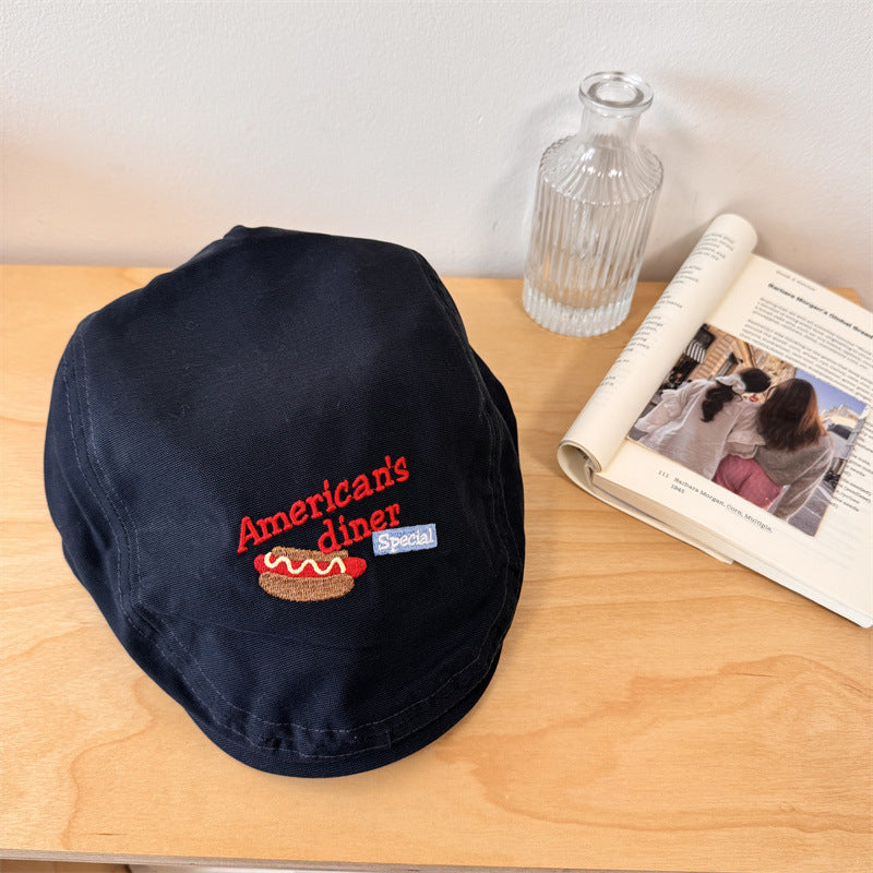 Herren Bestickte Faule Zeitungen Cap Brehn
