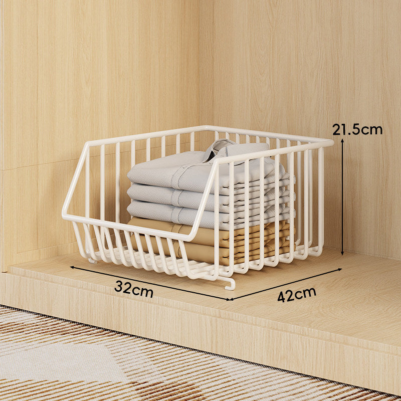 Drei-Tier Stapelbarer Draht Kleiderschrank Korb Organizer