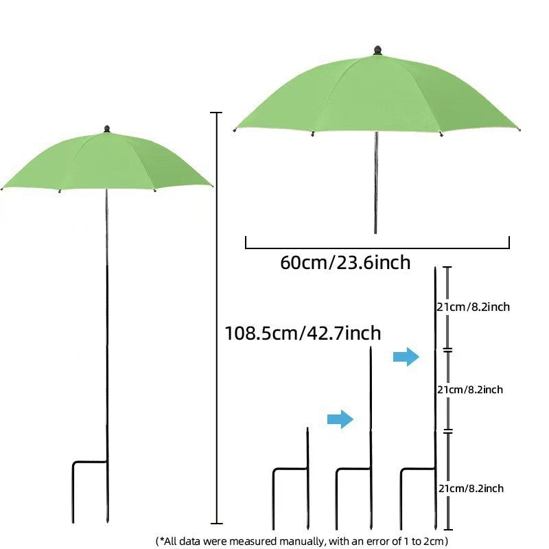 Damen Sonnenschutzschirm mit flexiblem Stativ Brehn