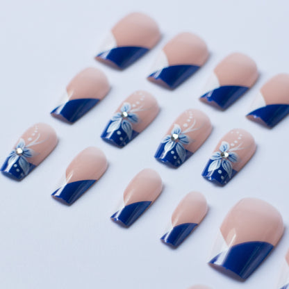 Elegantes Florales Nagelkunstset