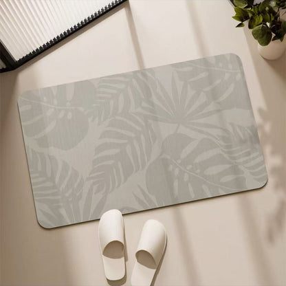 Dekorativer Blatt-Print Badezimmermatte für Zuhause