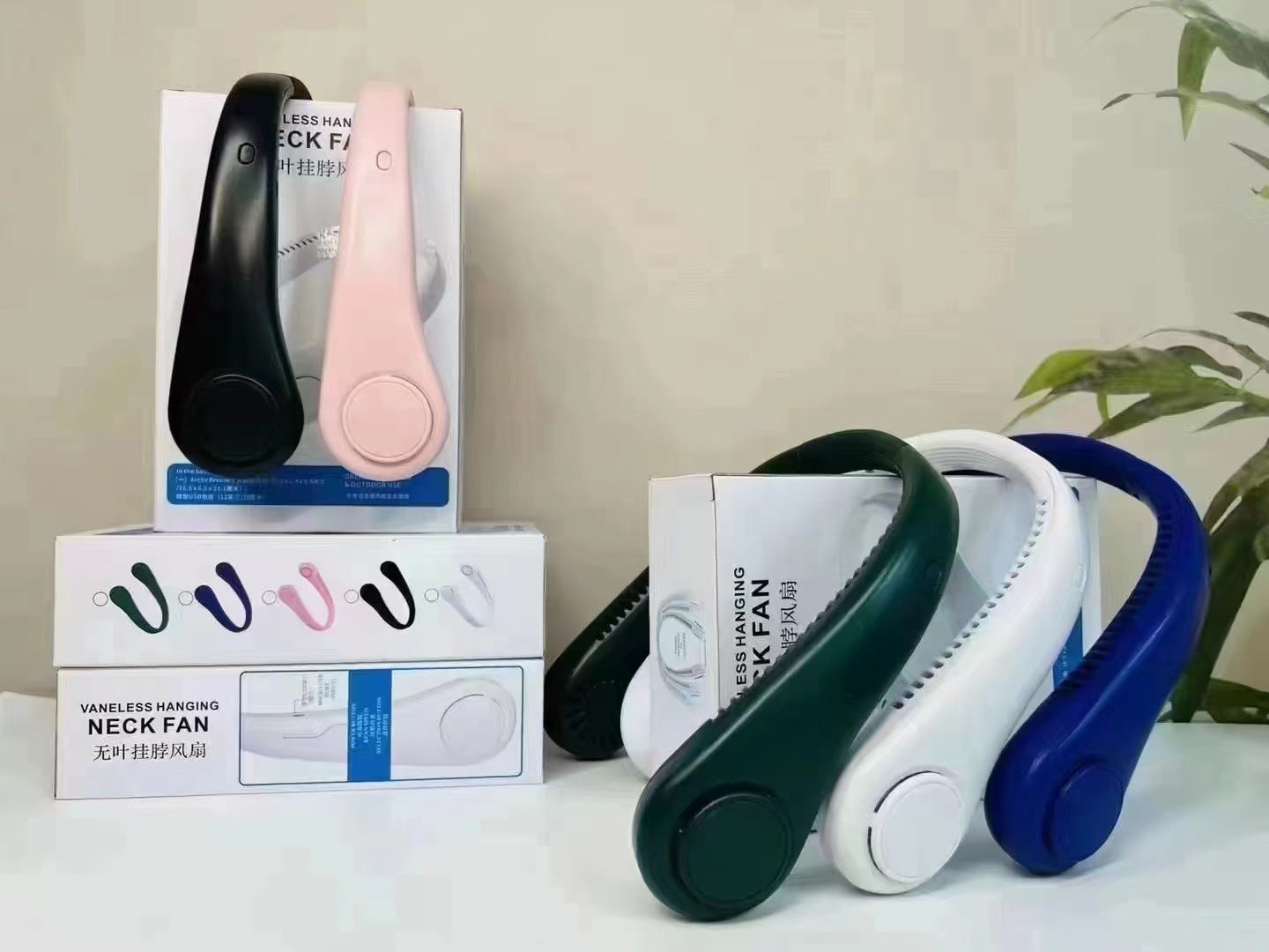 Unisex Tragbarer Nackenventilator mit flexibler Halterung Brehn