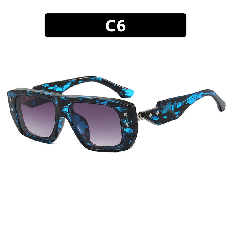 Damen modische quadratische Brille mit mehrfarbigem transparentem Rahmen Brehn