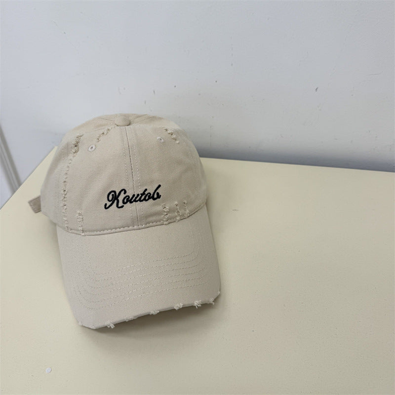 Herren Distressed Baumwoll-Baseballcap Brehn 1783921814