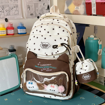 Stylische Wasserfeste Sternmuster Rucksack Brehn