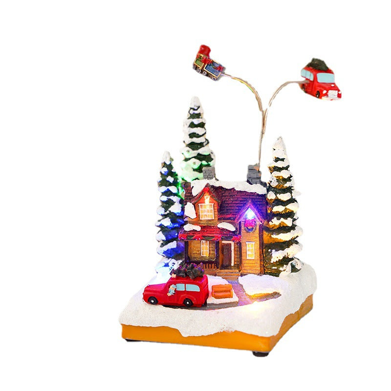 Nostalgische Weihnachtsdorf-Dekoration Brehn