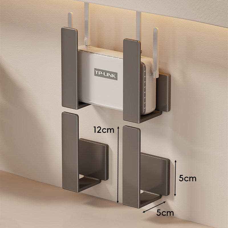 Wandmontierte vertikale Router- und Modemhalterung Satz