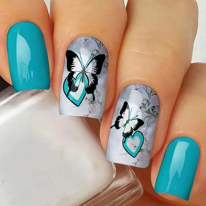 Floral Gradient Nail Art Design Kit Brehn