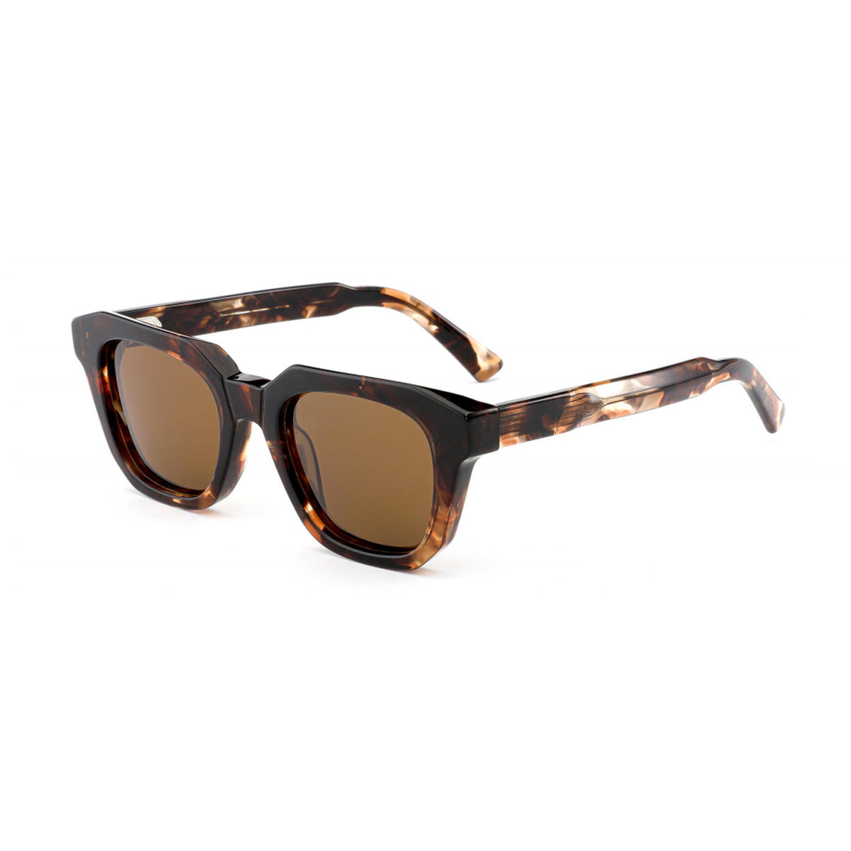 Damen quadratische Sonnenbrille im modischen Acetat-Design Brehn