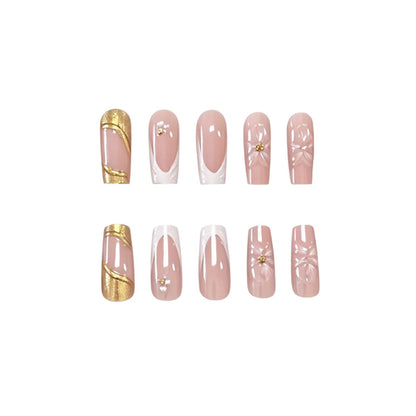 Elegante 3D Blumen Acryl Nagelkunst Erweiterungen Brehn
