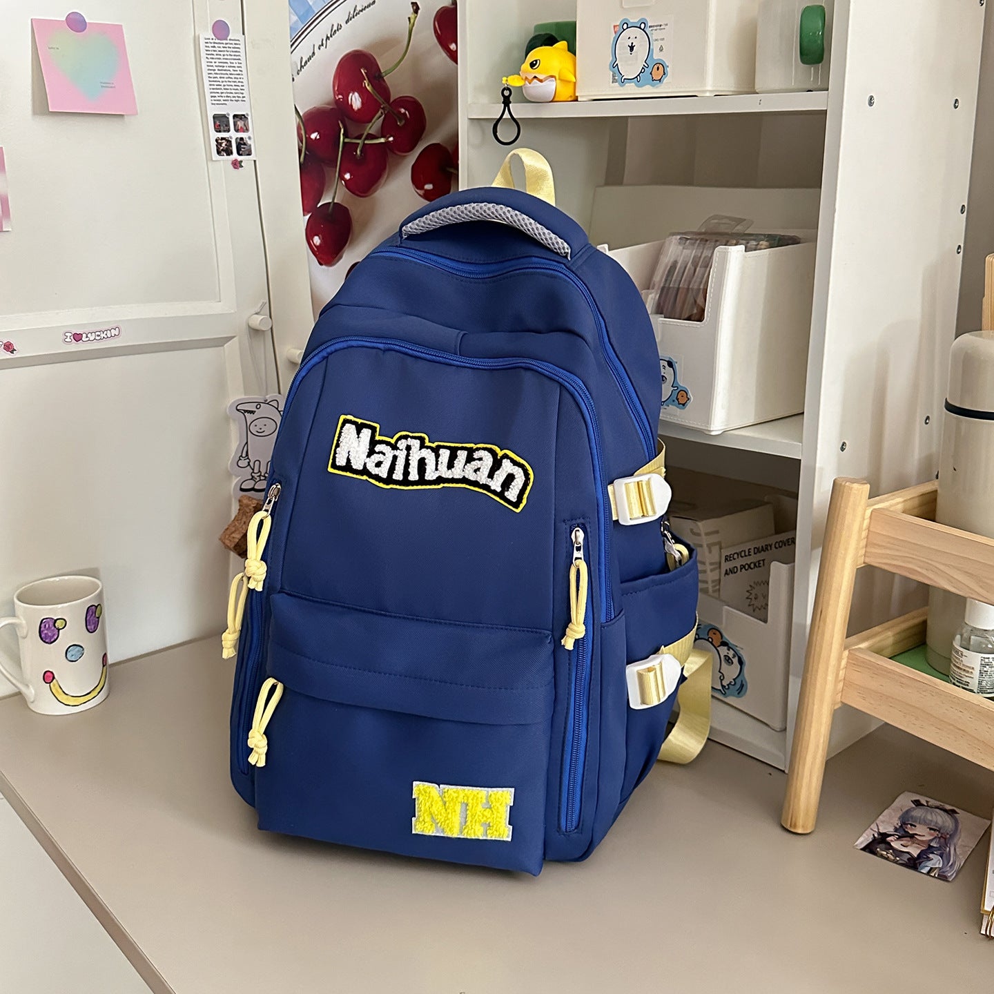 Vielseitiger Bestickter Schulrucksack