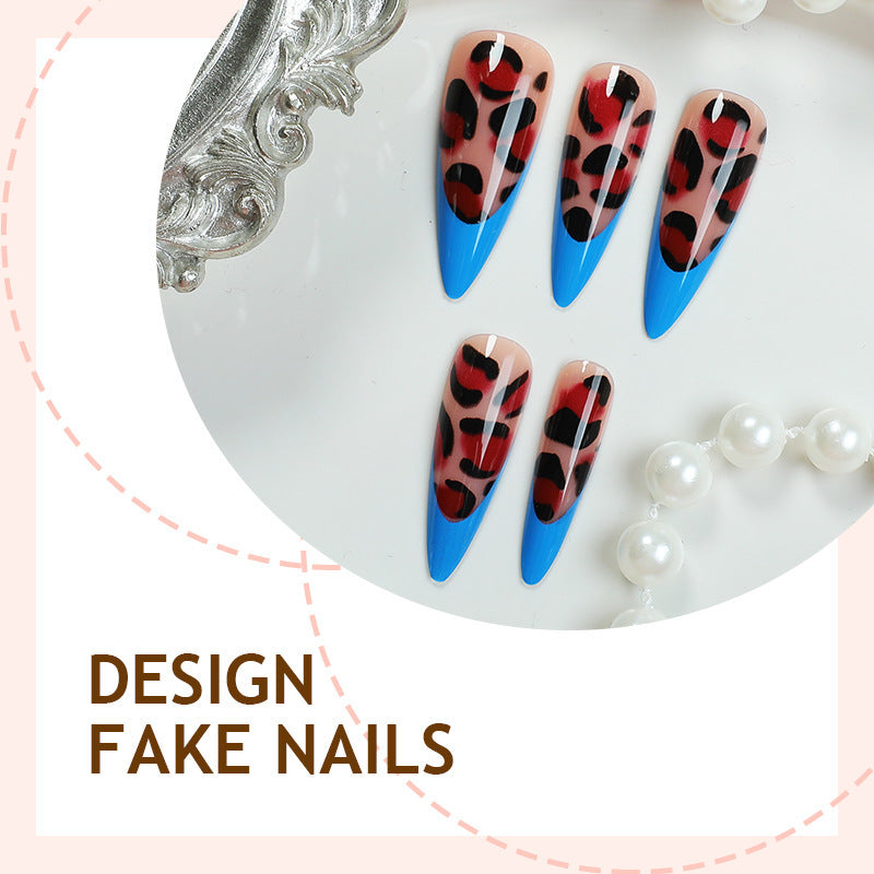Kreatives Kunstnagelset mit Leoparden-Details Brehn