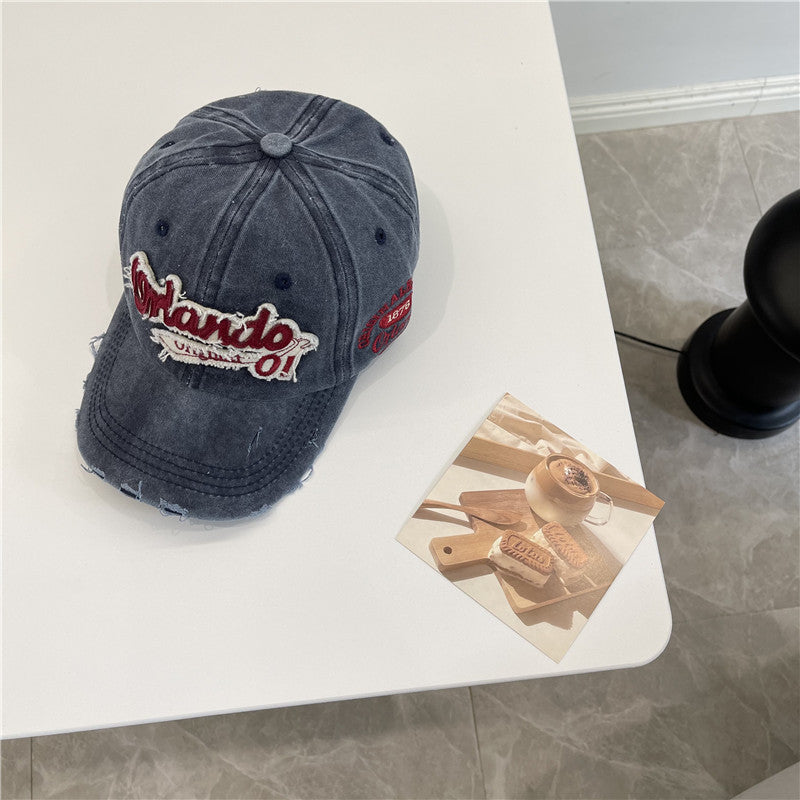 Herren Vintage-inspirierte distressed Baseballmütze Brehn