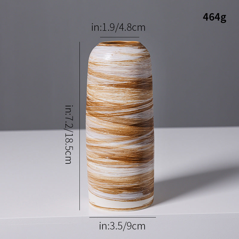 Künstlerische Spiraldesign Keramikvase Brehn