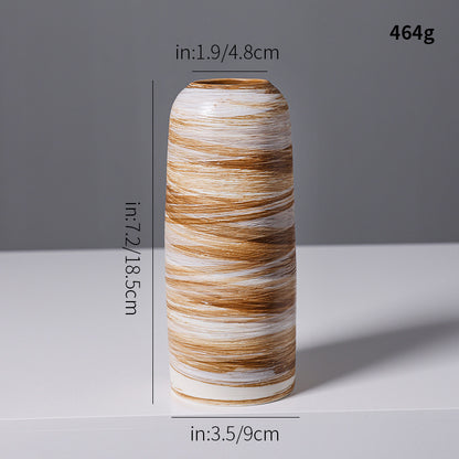 Künstlerische Spiraldesign Keramikvase Brehn