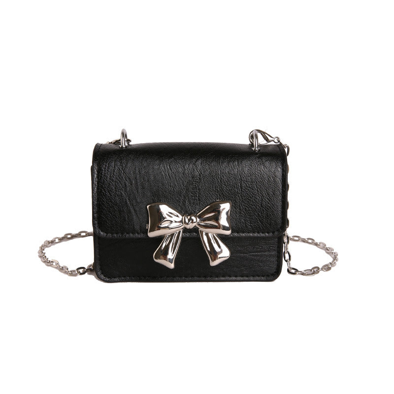 WoCharming Schleifenverzierte Mini-Handtasche Brehn