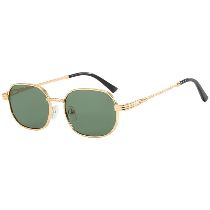 Damen modische Sonnenbrille mit geometrischem Rahmen und Farbverlauf Gläsern Brehn