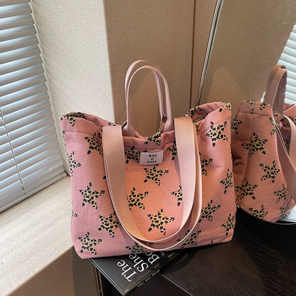 Sternmuster-Canvas-Tote-Bag