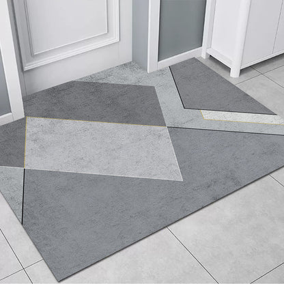 Geometrisch gemusterte Teppichmatte Brehn