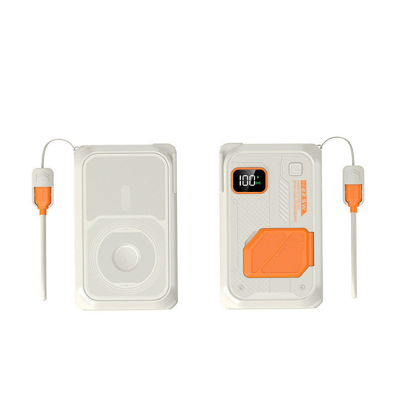 Hochleistungs-Powerbank mit kabelloser Ladefunktion und LED-Anzeige Brehn