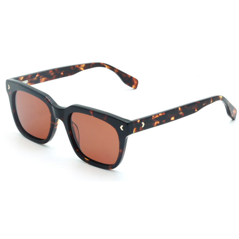 Damen modische oversized Sonnenbrille mit innovativem Kunststoffgestell Brehn