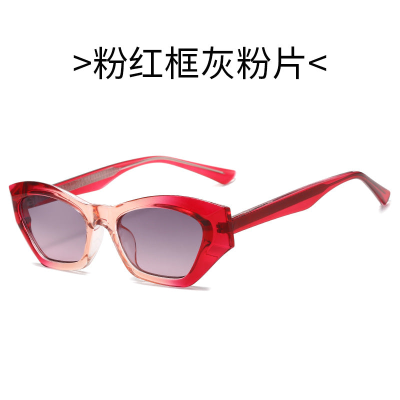 Damen Cat-Eye Sonnenbrille mit modernen transparenten Akzenten Brehn