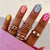 Chic Gingham-Muster Nagelkunst-Wraps Brehn
