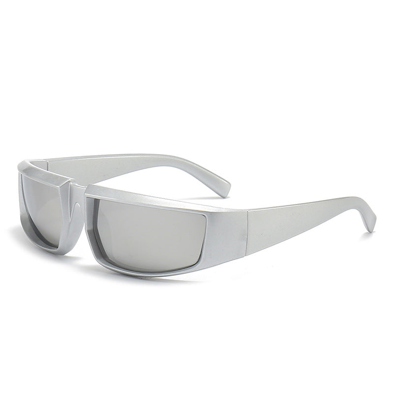 Damen stylische Sonnenbrille im futuristischen Design Brehn
