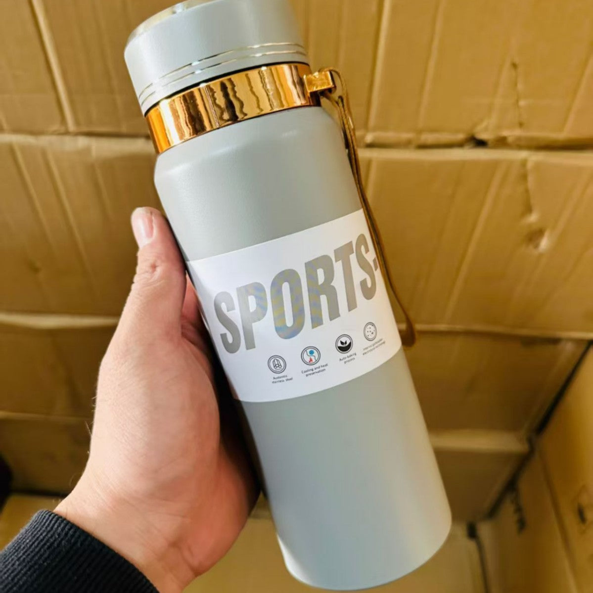 Unisex Sportliche Thermo-Trinkflasche Brehn