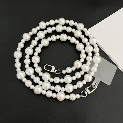 Damen elegante Perlenbesetzte Brillen Kette Brehn
