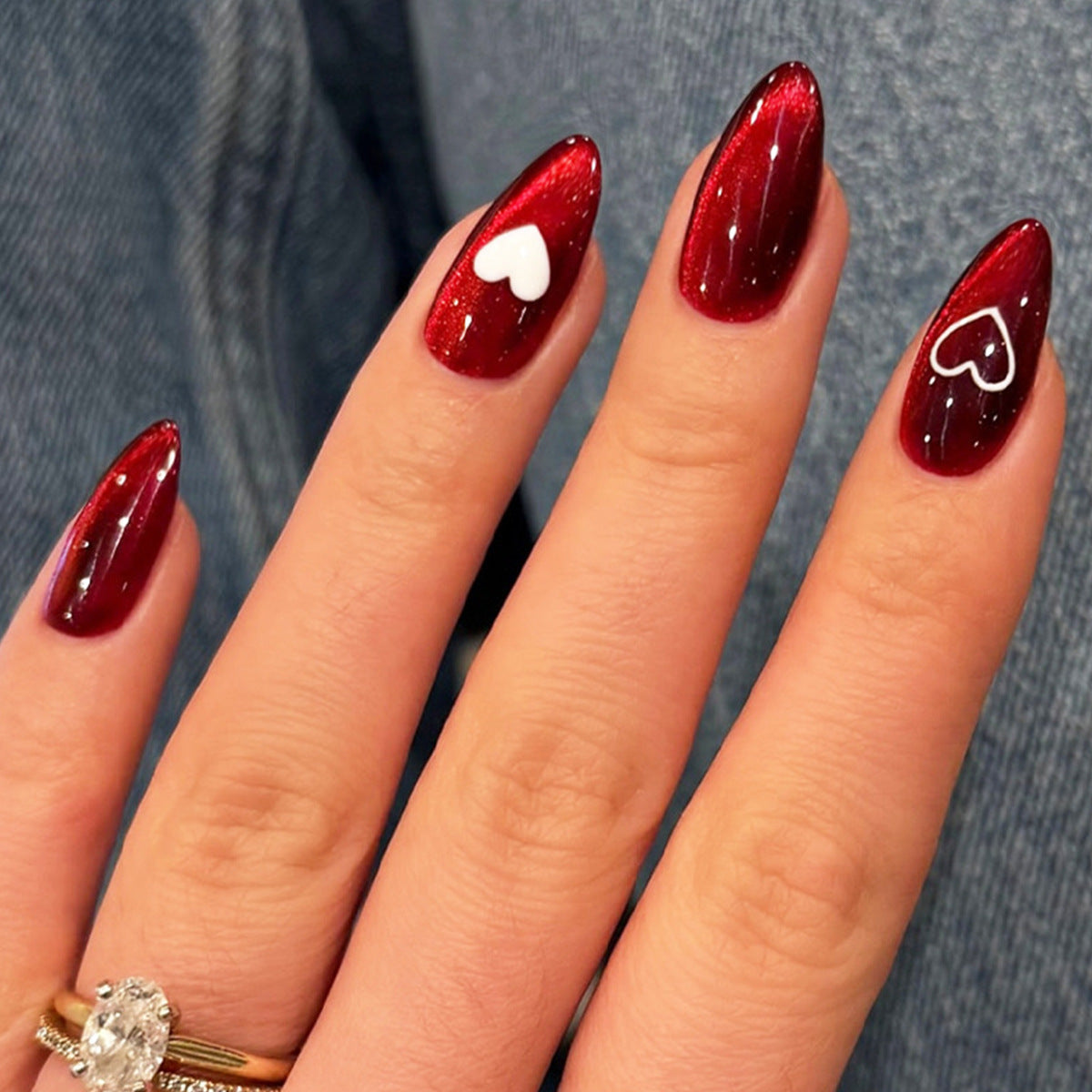 Herz Design Gel Nagelkunst Set Brehn