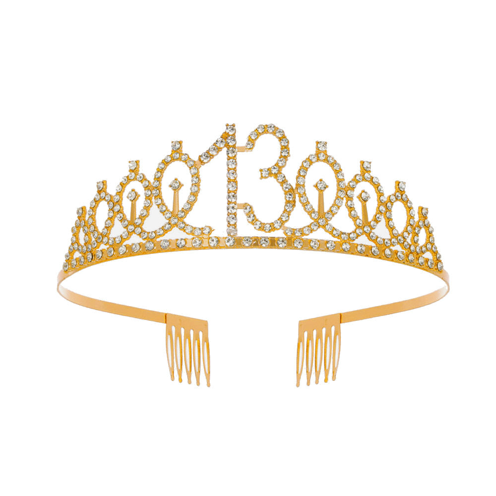 Damen Kristallverzierte Tiara mit elegantem Design Brehn