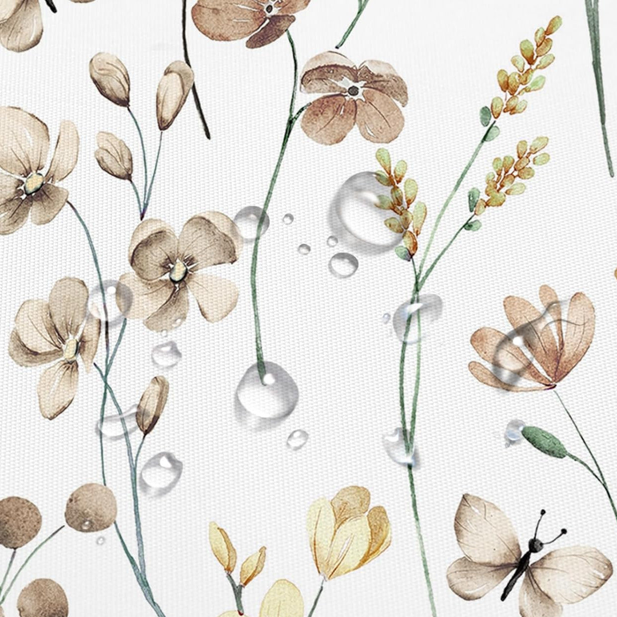 Florales Druck Duschvorhang Brehn