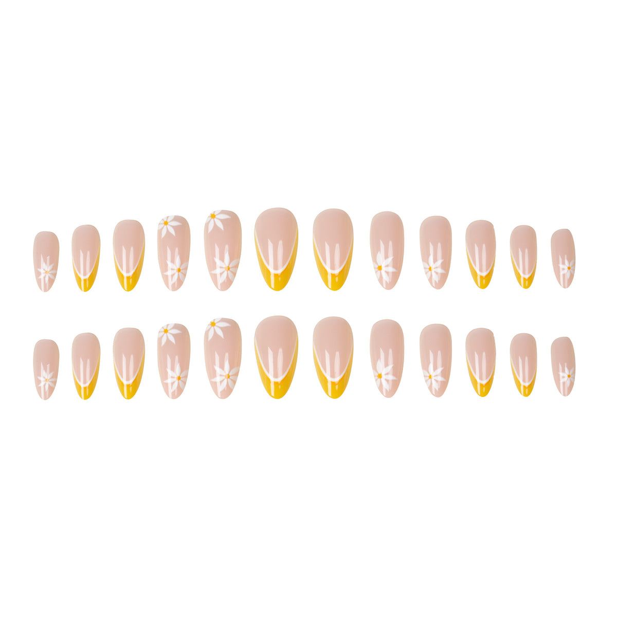 Elegante florale Nagelkunst