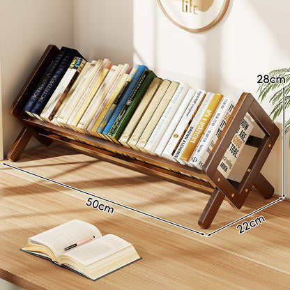 Schräger Holz-Schreibtisch-Bücherständer mit klappbaren A-Rahmenbeinen