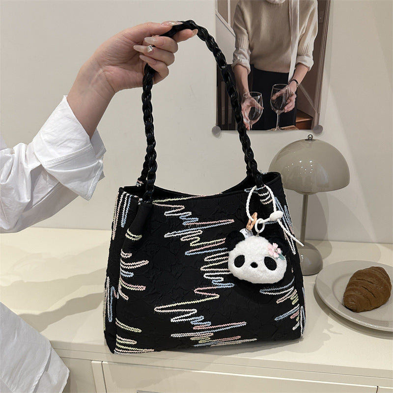 Gepolsterte dekorative Schultertasche Brehn