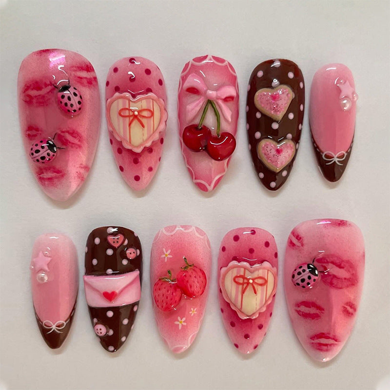 Kunstnagelset mit Botanischen Motiven Brehn