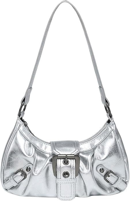 Schultertasche mit Trendigem Design und Dekorativem Schnallenverschluss Brehn
