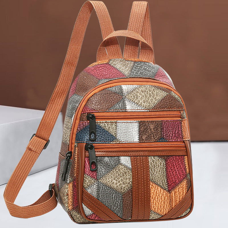 Stilvolle geometrische gemusterte Mini-Rucksack Brehn